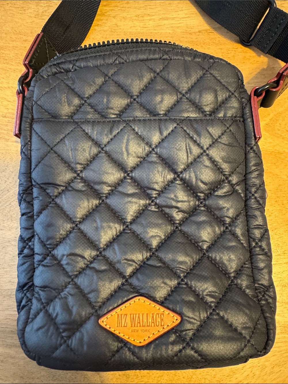 MZ Wallace Quilted Black Messenger Crossbody. - Picture 7 of 13